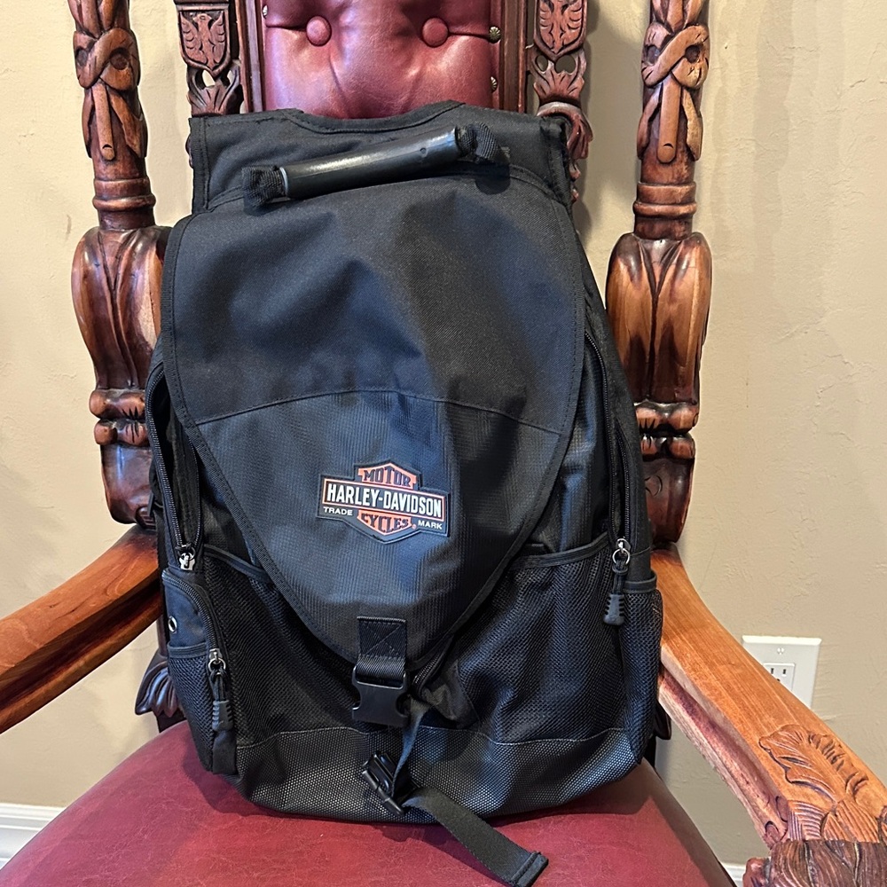 Harley-Davidson Black Motorcycle helmet Backpack